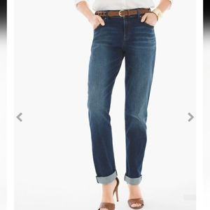 🛍Chico's so soft slim boyfriend ankle jeans chico's size 1 (10 in US)